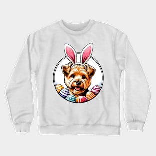 Norfolk Terrier's Easter Delight with Bunny Ears Crewneck Sweatshirt